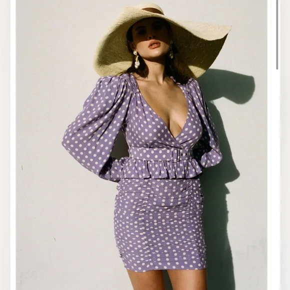 New! LPA Ailisa Annette dot XS dress CUTE! - Picture 2 of 11